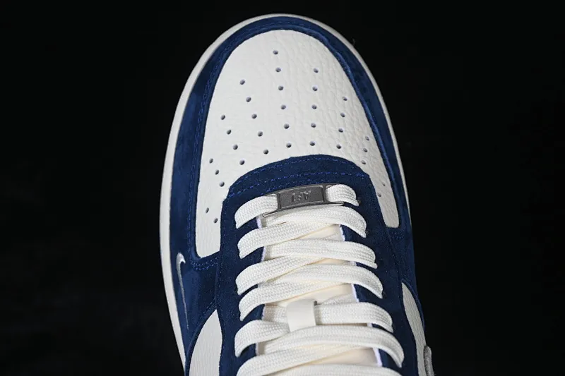 All categories Nk Air Force 1 Air Force series Nk Air Force 1 Low Air Force low-top Nike Air Force 1'07 Low white, gray and blue stitching Air Force 1 low-top casual sneakers HM3703-161